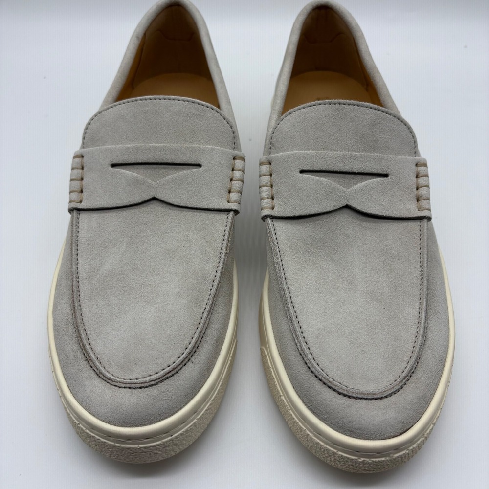 Brunello Cucinelli Penny Loafer‎ Sneaker Suede Gray EU 41 US 8 Made Italy